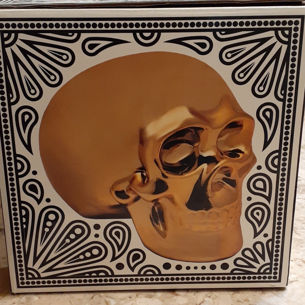 Streamline Golden Skull Money Bank - Picture 3 of 7